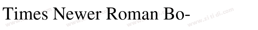 Times Newer Roman Bo字体转换